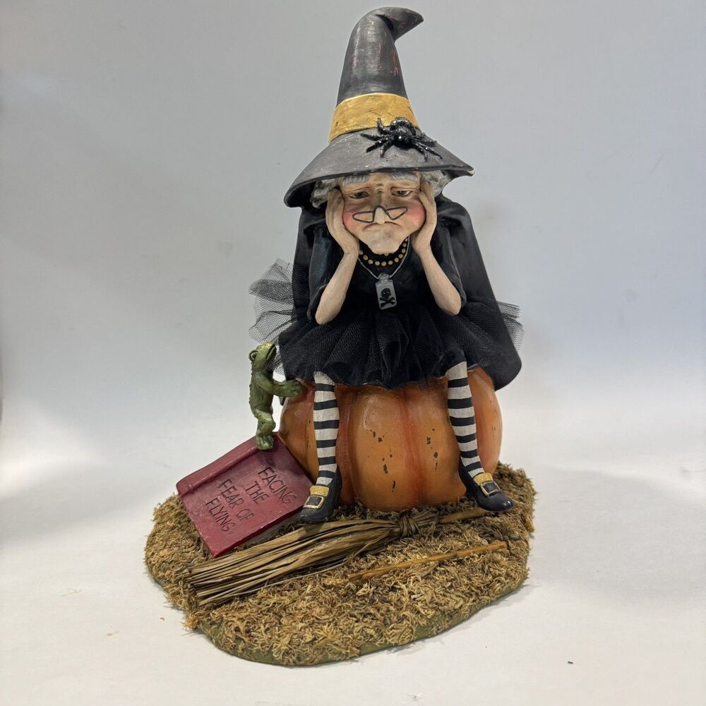 Bethany Lowe Designs - Fear of Flying Witch - HALLOWEEN LIMITED ED-  Retired HTF